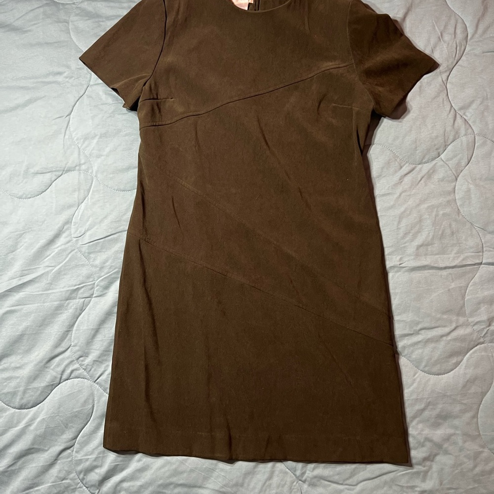 ✨Worthington Petite Olive Green Knee-Length Dress